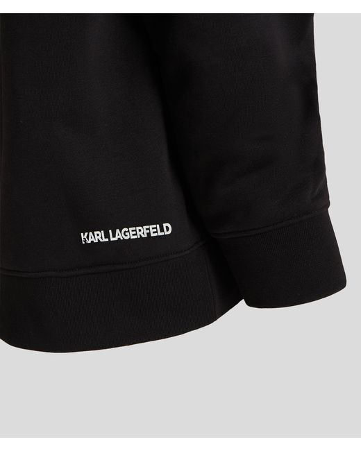 Sweat À Capuche K/ikonik À L'effigie De Karl Karl Lagerfeld en coloris Black