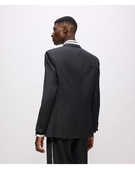 Karl Lagerfeld Blue Kl Studio Contrast Piping Blazer for men