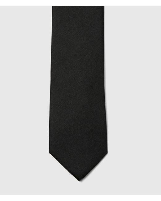 Karl Lagerfeld Black Monogram Tie for men