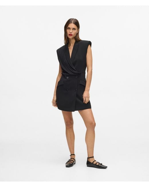 Karl Lagerfeld Blue Karl Dna Blazer Dress