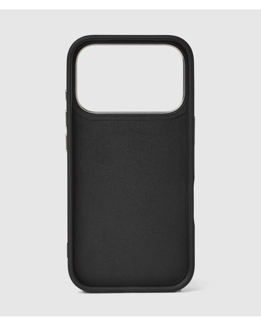 Karl Lagerfeld Black Signature Studs Iphone 17 Pro Max Case