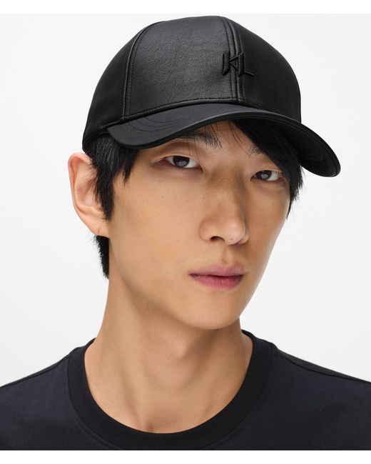 Karl Lagerfeld Black K/Monogram Cap for men