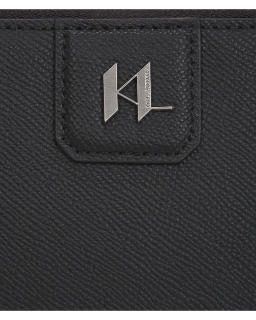 Karl Lagerfeld Black K/Monogram Camera Bag for men