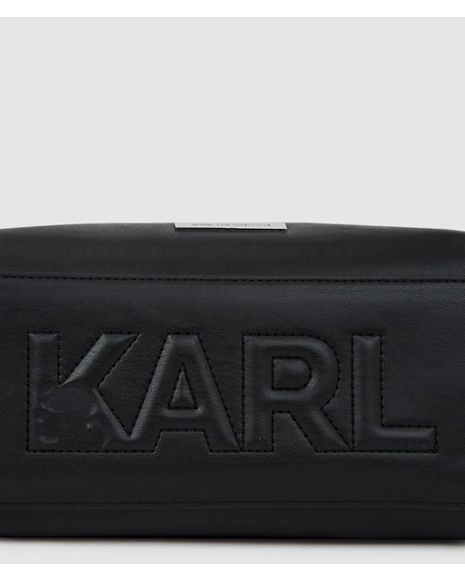 Karl Lagerfeld Black Ikon Smooth Small Tote Bag