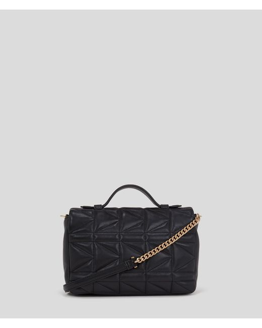 Karl Lagerfeld Black K/Kuilt Crossbody Top Handle Bag