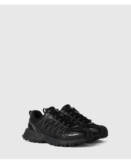 Karl Lagerfeld Black Orion Trail Low Sneakers for men