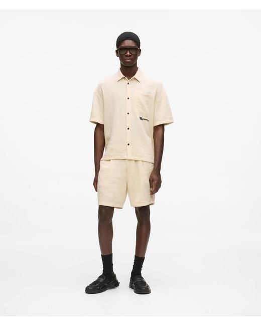 KL Jeans Natural Crinkled Shorts for men