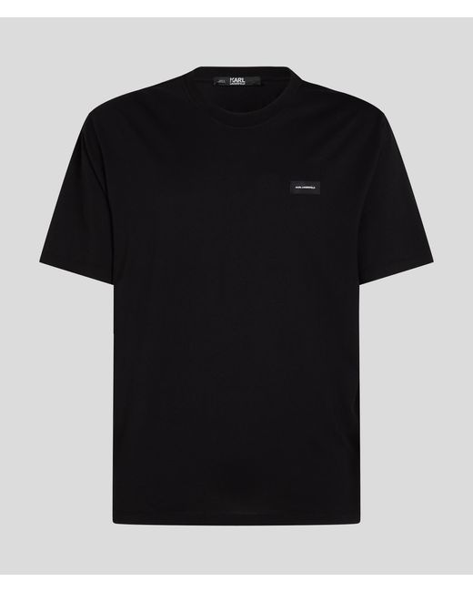 Karl Lagerfeld Black Karl Logo Loungewear T-shirt for men