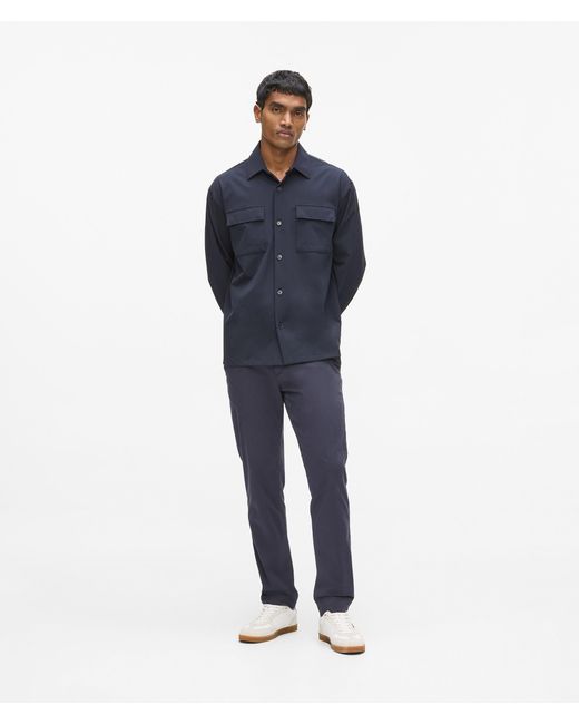 Karl Lagerfeld Blue Patch Pocket Shirt for men
