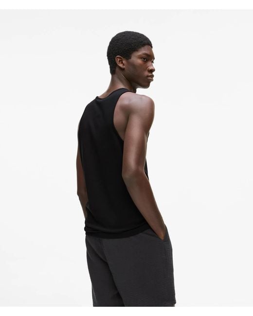 KL Jeans Black Logo Tank Top for men