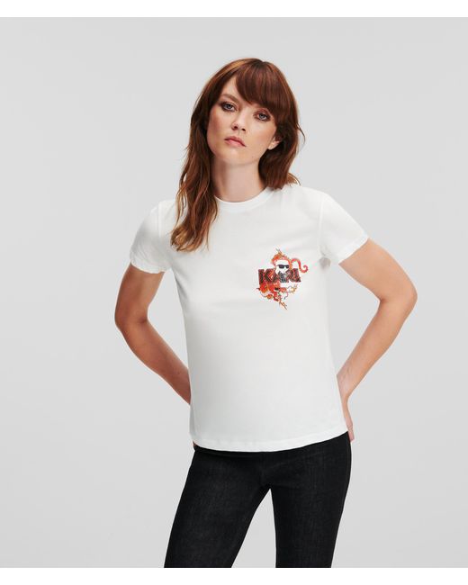 karl lagerfeld white t shirt