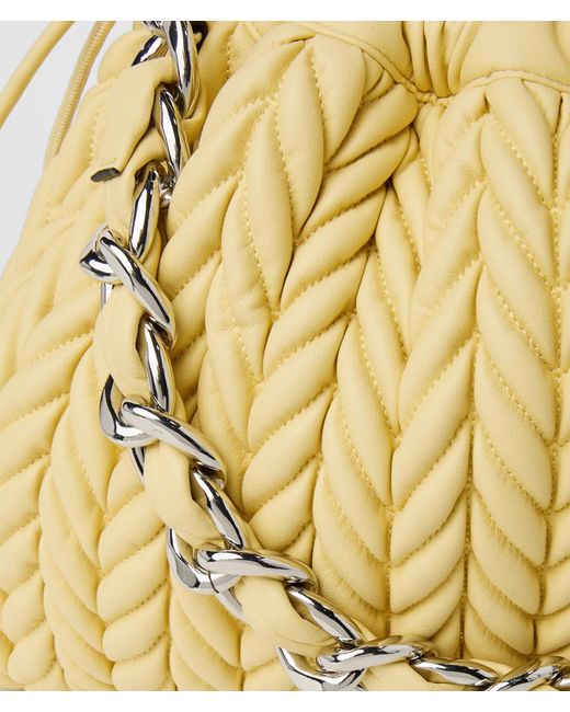 Karl Lagerfeld Metallic K/Weave Chain Shoulder Bag