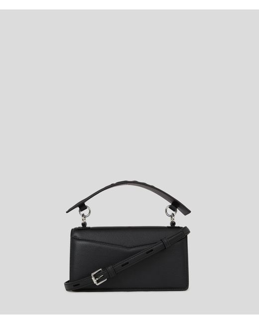 Karl Lagerfeld Black K/seven Grainy Crossbody Bag