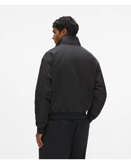 Karl Lagerfeld Black Zip-Up Blouson Jacket for men