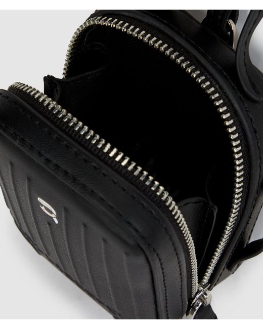 Karl Lagerfeld Black Ikon Suitcase Keychain for men