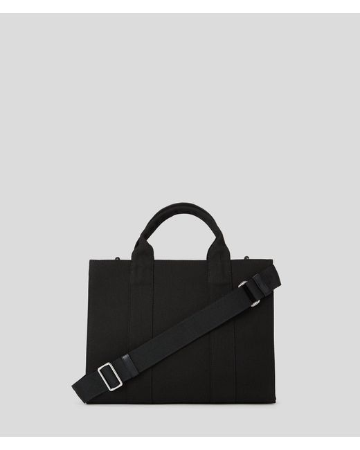 Karl Lagerfeld Black Rue St-Guillaume Medium Square Tote Bag
