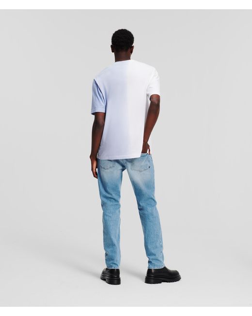 Karl Lagerfeld Blue Klj Distressed Tapered Jeans for men