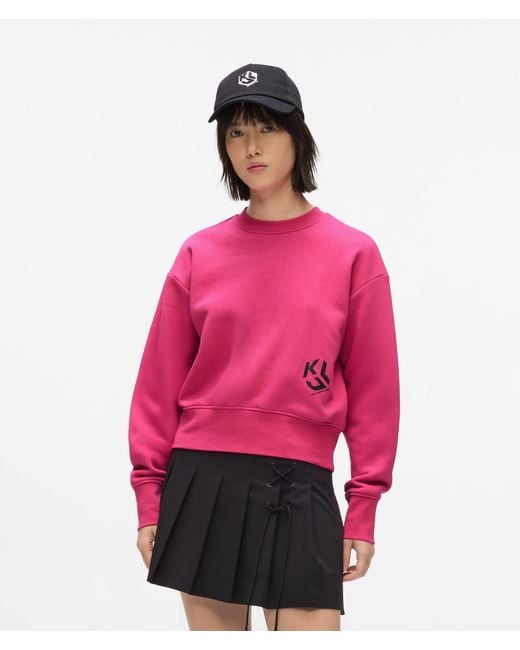KL Jeans Red Monogram Sweatshirt