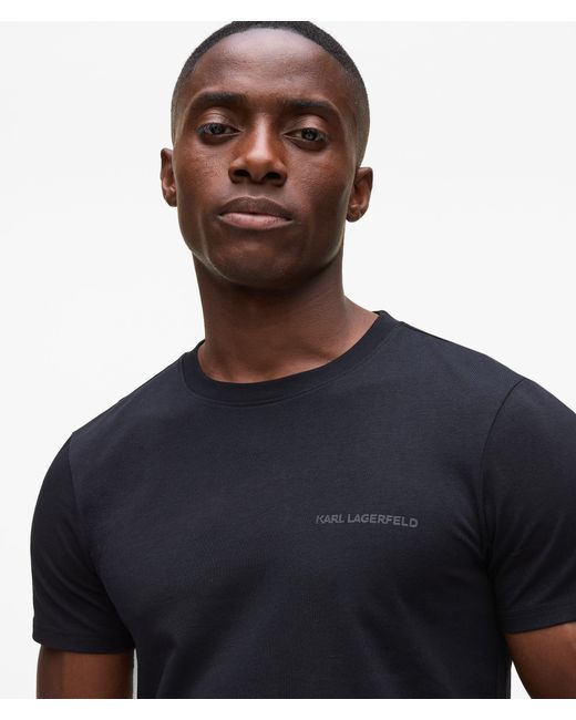 Karl Lagerfeld Black Logo T-Shirt – 2-Pack for men