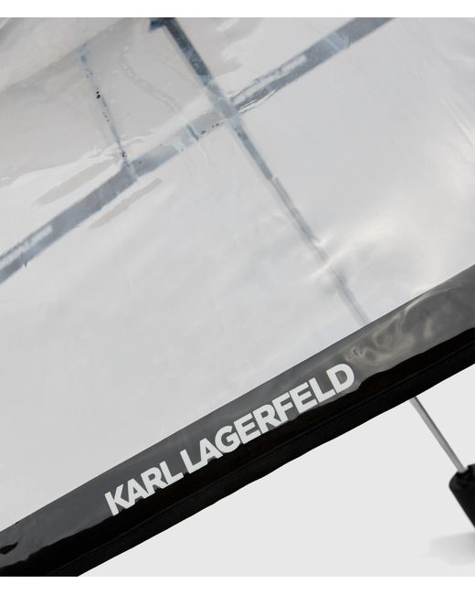Karl Lagerfeld Natural Logo Small Umbrella