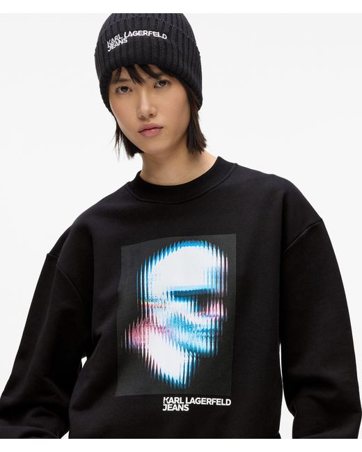KL Jeans Black Digitized Karl Sweatshirt