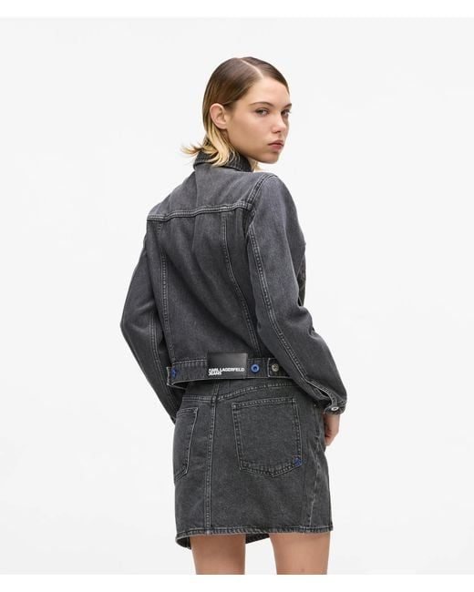 KL Jeans Gray Regular-Fit Denim Jacket