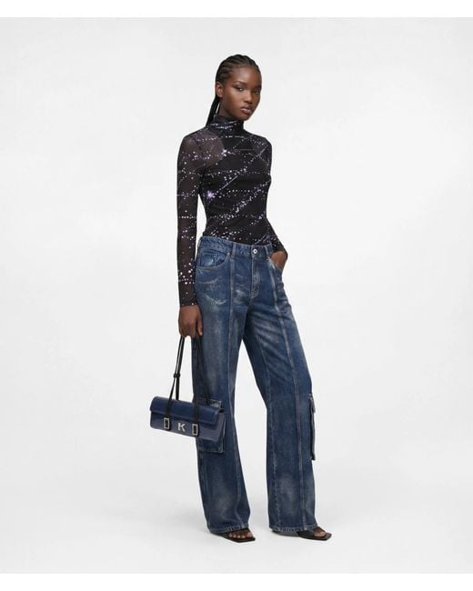 KL Jeans Blue Utility Mid-Rise Relaxed Jeans