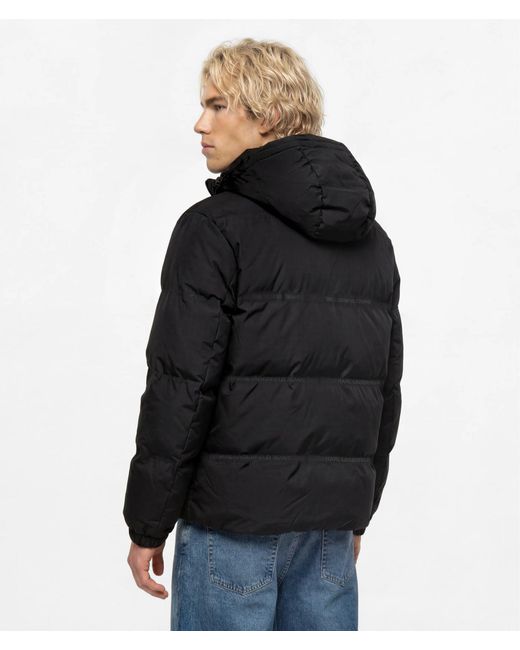 KL Jeans Black Logo Puffer Jacket for men