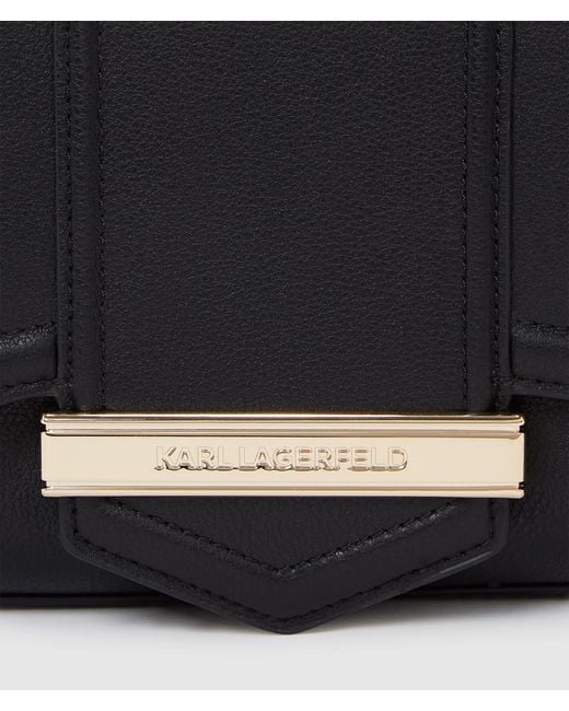 Karl Lagerfeld Black K/Nova Medium Crossbody Bag