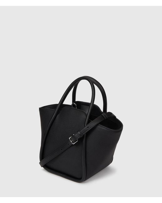Karl Lagerfeld Black Ikon Pebble Small Tote Bag