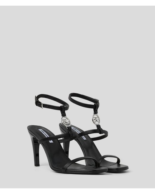 Sandales À Talon Belvia Kl Studio Karl Lagerfeld en coloris Black