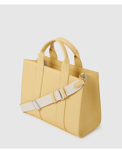 Karl Lagerfeld Metallic Rue St-Guillaume Medium Tote Bag