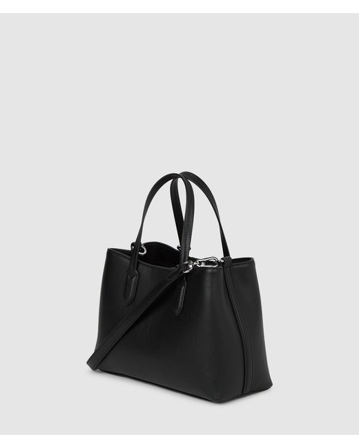 Karl Lagerfeld Black Ikon Smooth Small Tote Bag