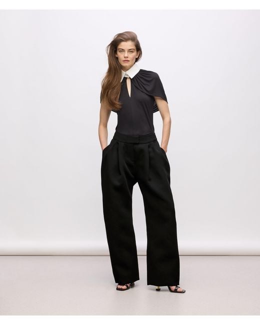 Karl Lagerfeld Black Kl Studio Voluminous Pants