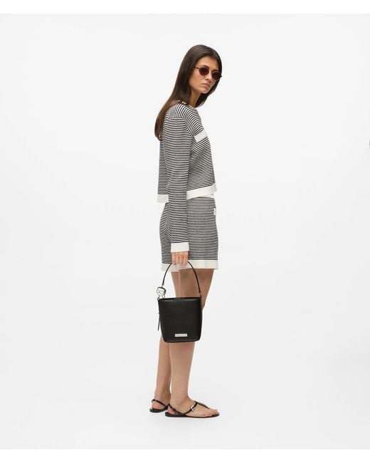 Karl Lagerfeld Black Ikon Smooth Bucket Bag