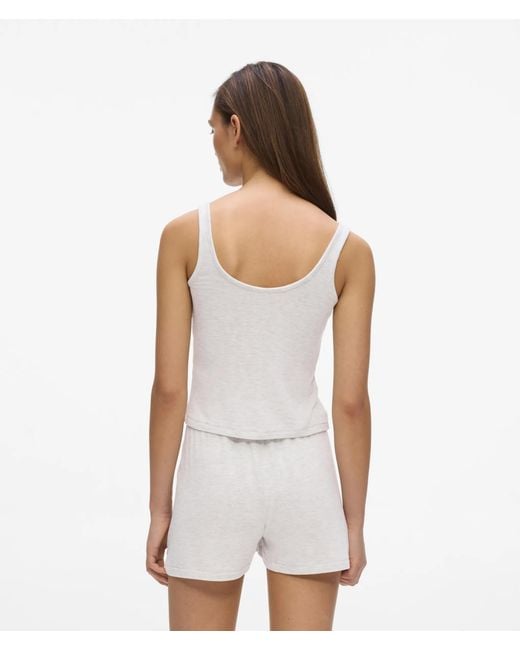 Karl Lagerfeld White Signature Loungewear Shorts