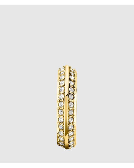 Karl Lagerfeld Metallic Crystal Ring