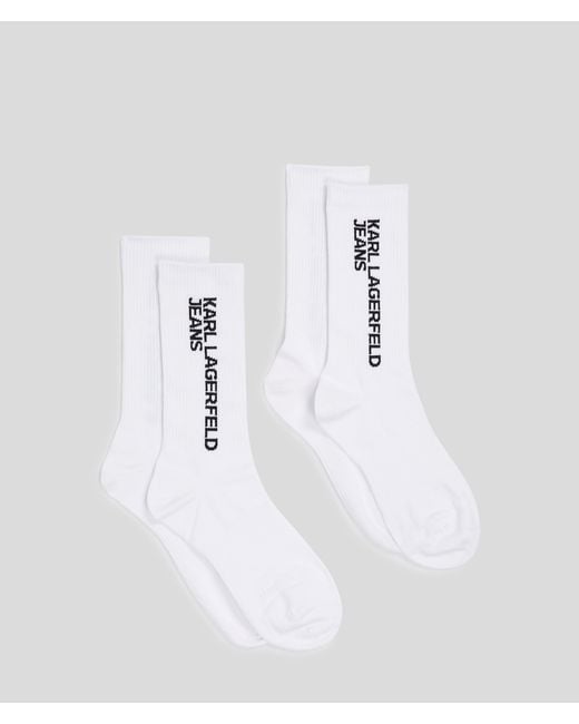 KL Jeans White Logo Socks – 2-Pack for men
