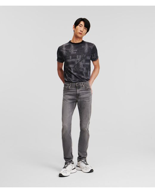 Karl Lagerfeld Metallic Classic Jeans for men