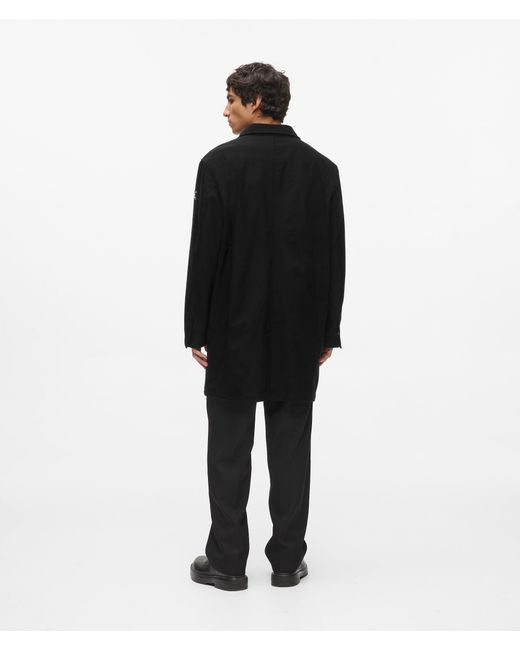 Karl Lagerfeld Black Rain Coat for men
