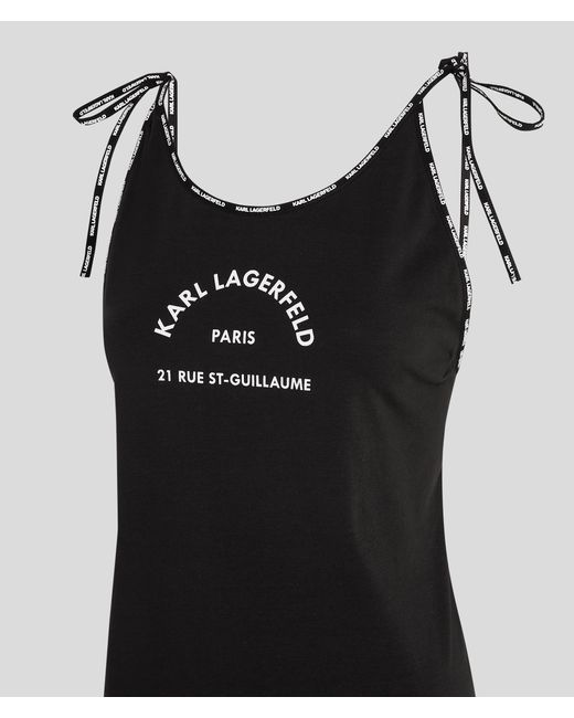 Karl Lagerfeld Black Rue St-guillaume Beach Dress