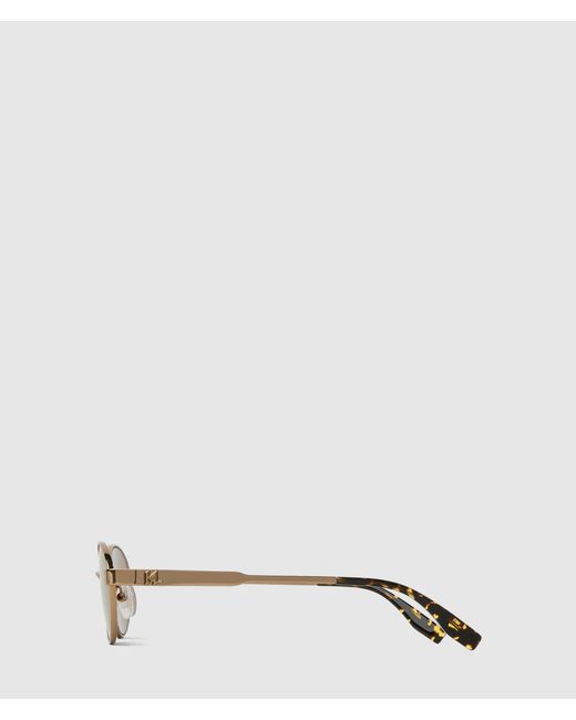 Karl Lagerfeld Natural Monogram Oval Sunglasses