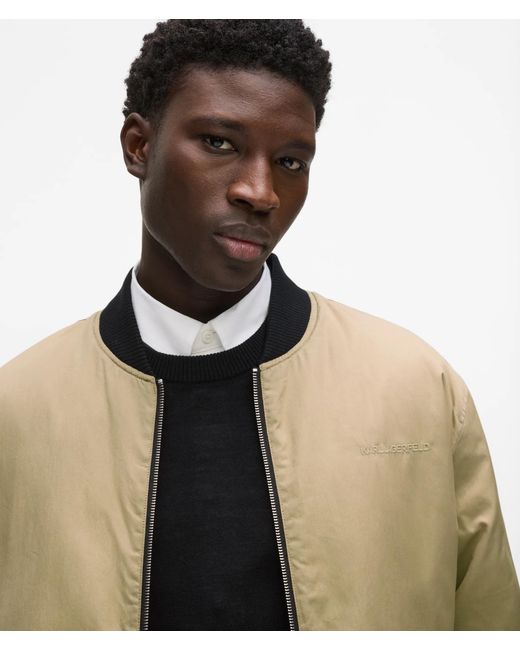 Karl Lagerfeld Maison De Karl Wendbare Bomberjacke, Herren, Größe in Black für Herren