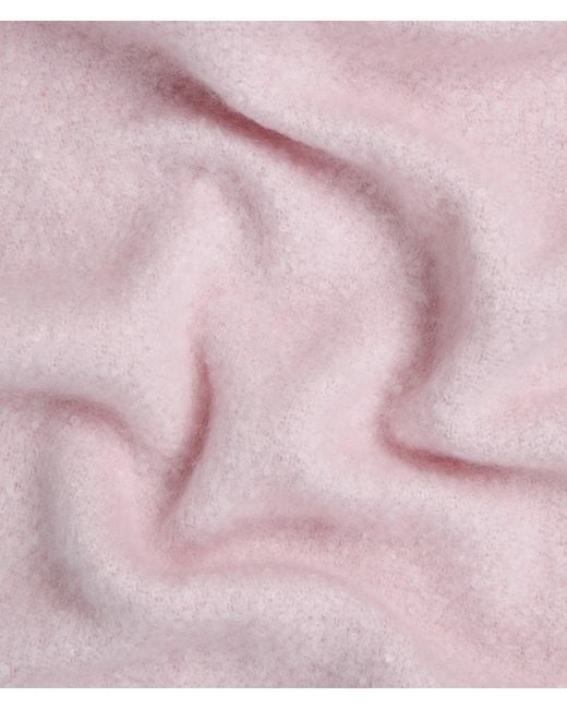 KL Jeans Pink Fluffy Fringed Scarf