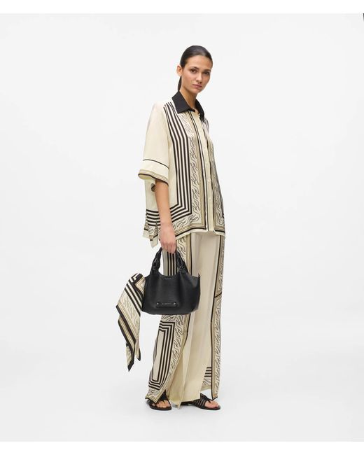 Karl Lagerfeld Natural All-Over-Print Pajama Shirt