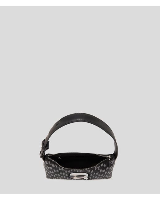 Karl Lagerfeld Black K/ikonik Monogram Shoulder Bag