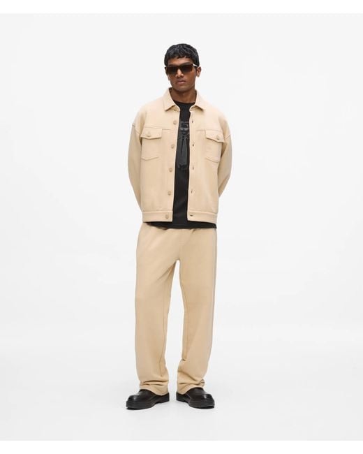 Karl Lagerfeld Overshirt Aus Sweatmaterial, Herren, Größe in Natural für Herren
