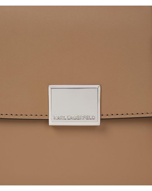 Karl Lagerfeld Brown K/forever Medium Crossbody Bag