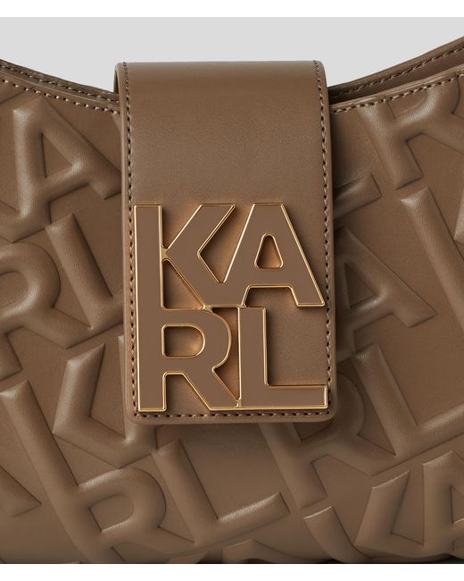 Sac Porté Épaule K/karl À Logo Karl Lagerfeld en coloris Brown