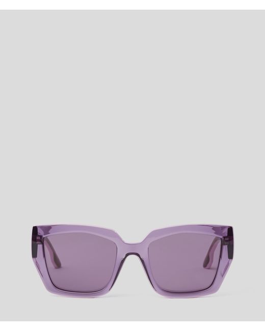 Karl Lagerfeld Purple Karl Logo Sunglasses